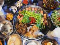 구워서 나오는 돼지고기 맛집 삼굽살 명지점