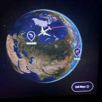 【フィンランド上空】飛行機からのオーロラ