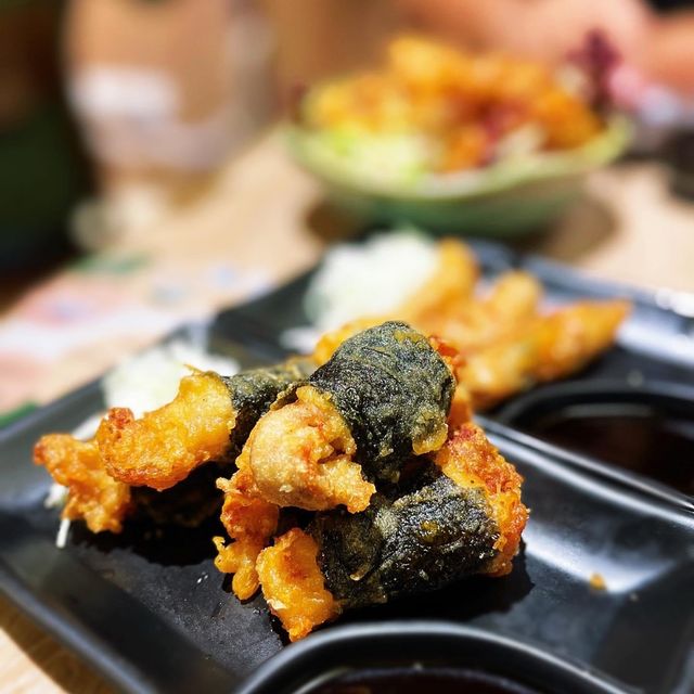 圍方商場有手打烏冬食