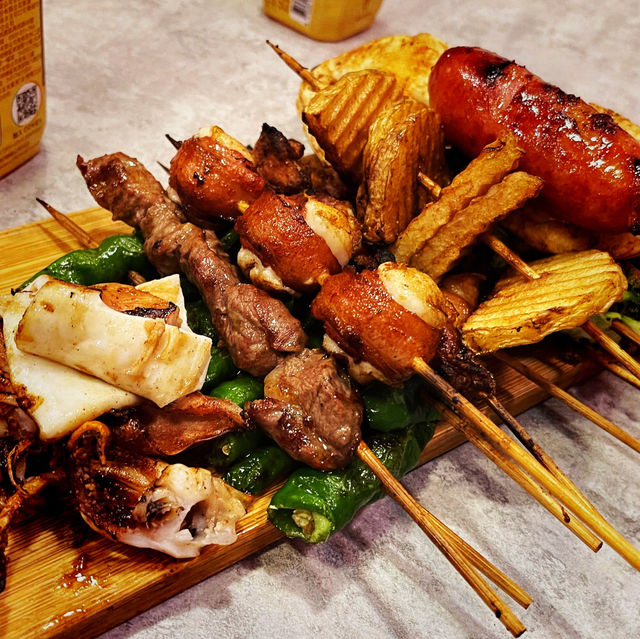 新北板橋 人氣吃串燒 品都串燒攤 板橋