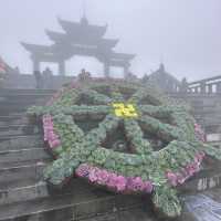 Temple on mountain hill