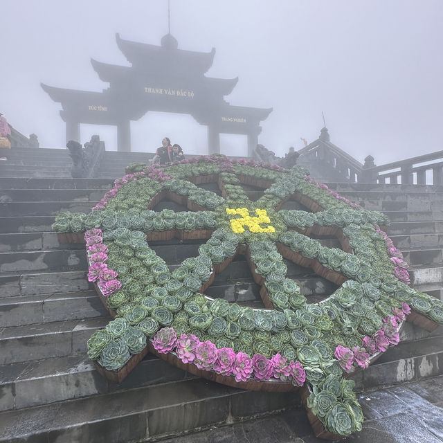 Temple on mountain hill