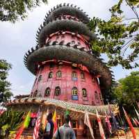วัดสามพราน ชมพญามังกรตะกายฟ้า