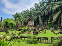 A collection of intricate and awe-inspiring Buddhist and Hindu statues