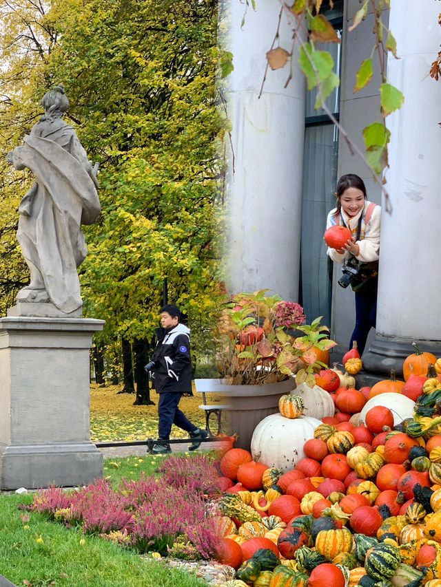 Golden Autumn Serenity: An Unplanned Stroll Through Warsaw's Saxon Gardens