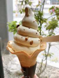 【北九州カフェ】季節のソフトクリームも定番ソフトクリームも濃厚で美味しい🍦