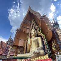 ชมความอลังการพระพุทธรูปองค์ใหญ่ ที่วัดถ้ำเสือ