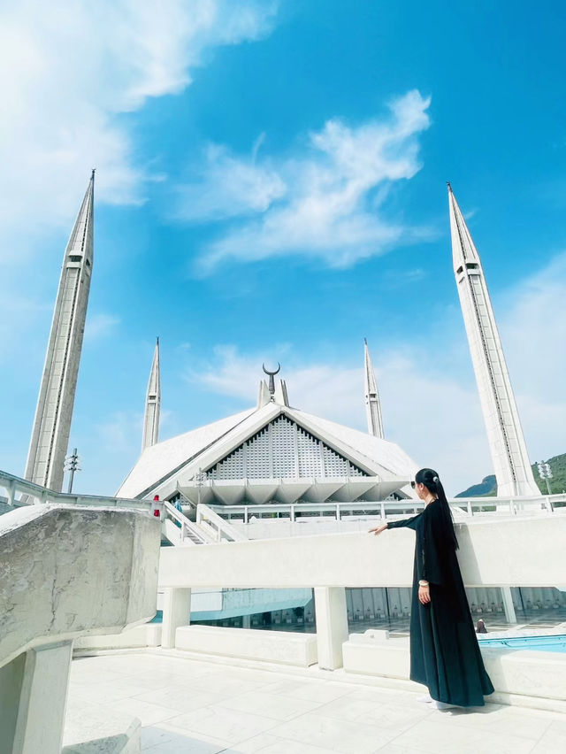Best photo location in Islamabad Pakistan 🇵🇰 Faisal mosque 🕌 