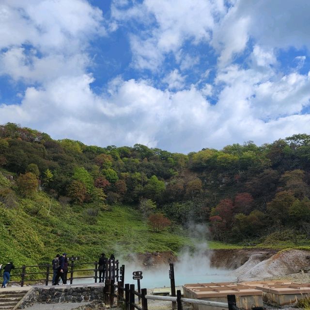 北海道自駕游-登別地獄谷/大湯沼/奧之湯/天然足湯
