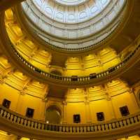 VISITING THE TEXAS STATE CAPITOL.