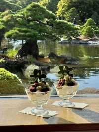 Matcha sweets that perfectly match the Japanese garden