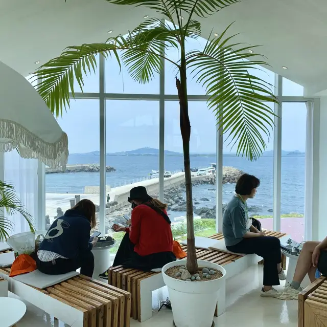 Experience the Ocean View 200% at Jeju's Remote Island Cafe: Blanc Rocher.