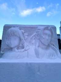 北海道　札幌観光　2025さっぽろ雪まつり　北海道道庁の雪像に圧倒されたぞ！