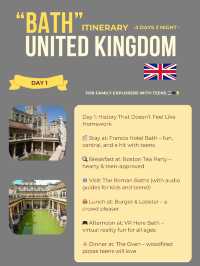 Bath 3-days itinerary 🫶