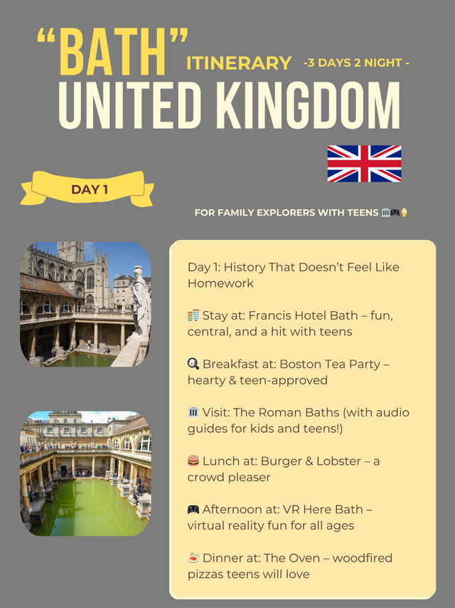 Bath 3-days itinerary 🫶