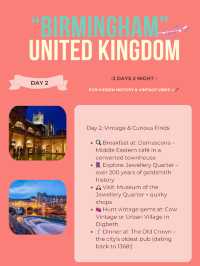 Birmingham 3-days itinerary ☂️
