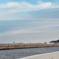 A Scenic Promenade with Ocean Views and Public Art
