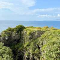 Cape Manzamo: Okinawa’s Dramatic Cliffside Wonder – A Solo Traveler’s Coastal Escape"** 🌊🗿