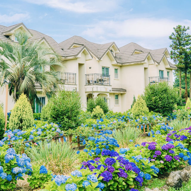 Observing Traditional Architecture and Symbolism Enhanced by Nature's Palette