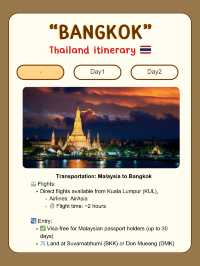 Malaysia to Bangkok
