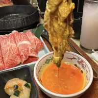 肉眼壽喜燒配日本米飯正 😍😍