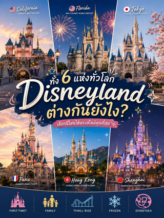 🏰 全球六大迪士尼樂園有什麼差別？你該去哪一個呢？ ✨