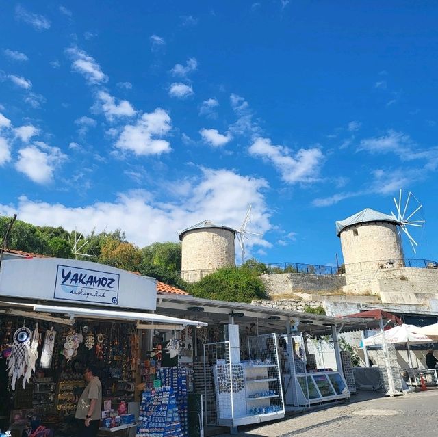 🔥 "Where the Wind Meets Magic – Alaçatı Windmills 🌬️💫" 🔥