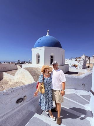 Megalochori Pygros Santorini 🇬🇷💙🤍🌎