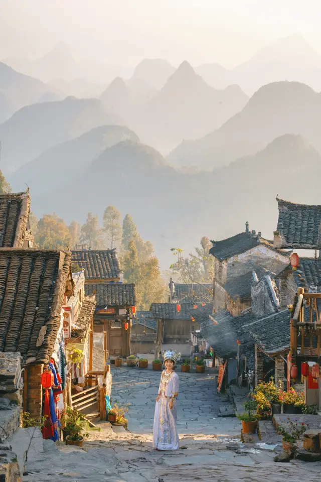 You don't need to go to Guizhou, there are ancient villages in the Wanfenglin in Guangdong~