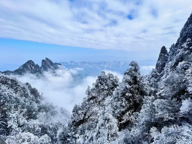 莽山霧凇真的有一種誤入仙境的美！