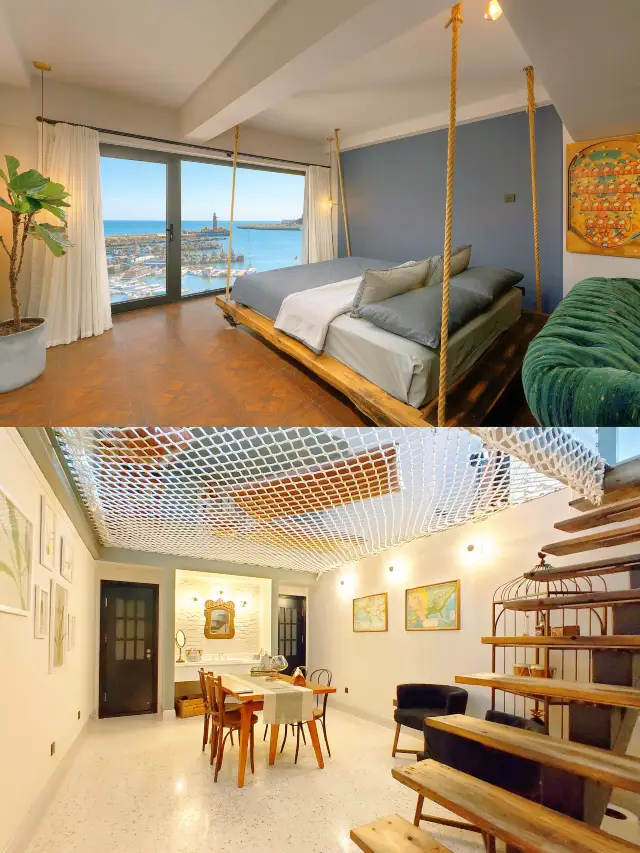 Dalian! A super high-value sea-view homestay, you can see the sea from the bed!