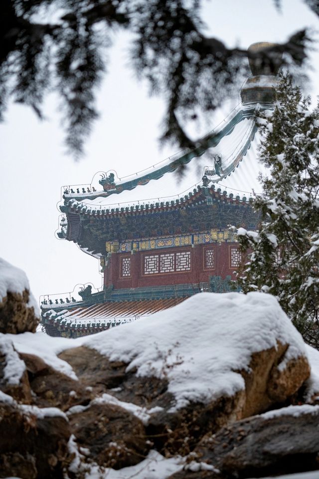 颐和园的雪|是一種靜謐的美颐和园的雪景，如詩如畫！