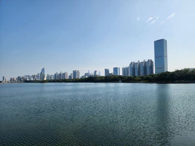 寧靜的南寧市南湖公園景區