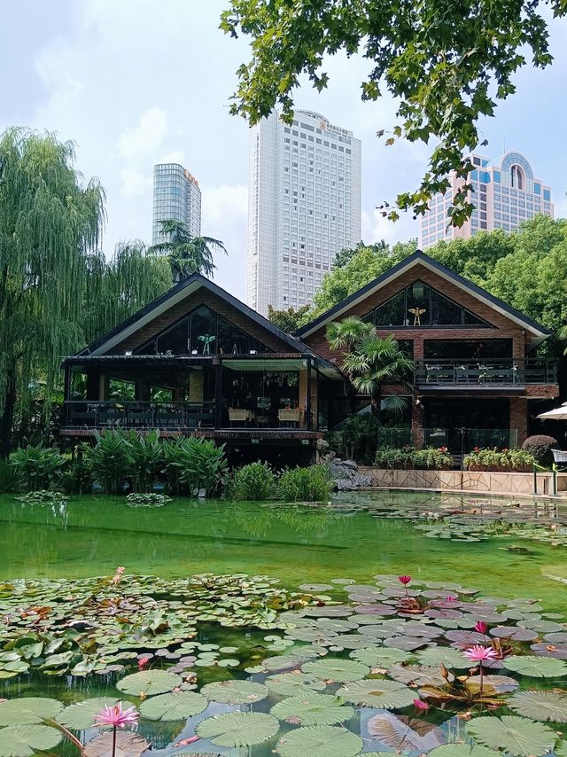 繁華靜安寺，幽靜八景園