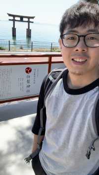 打卡賀喜最古老的水中鳥居白鬚神社