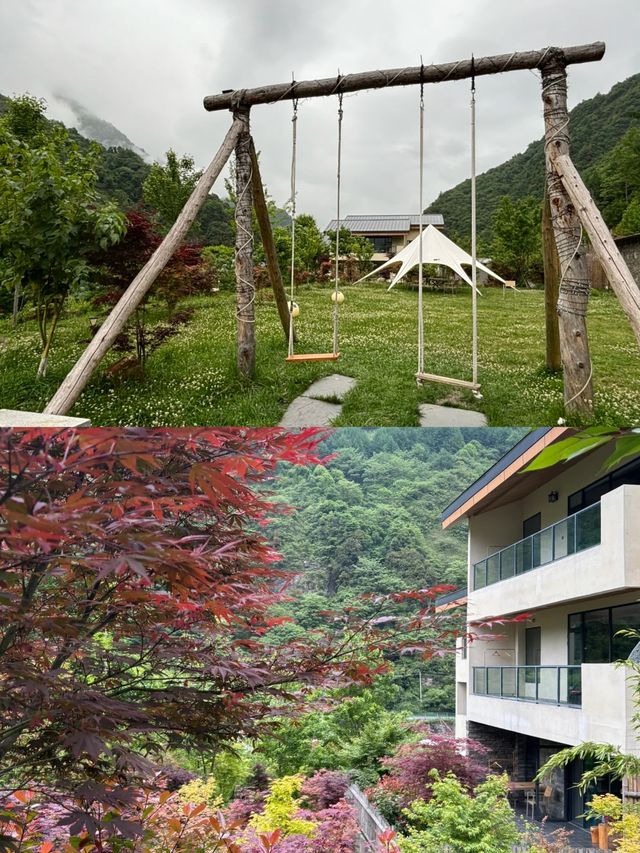 成都鄰近地區|臥龍也有不錯的私人溫泉民宿了。
