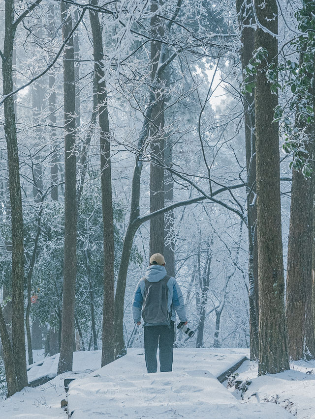 這個冬天一定要來大明山滑一次雪！