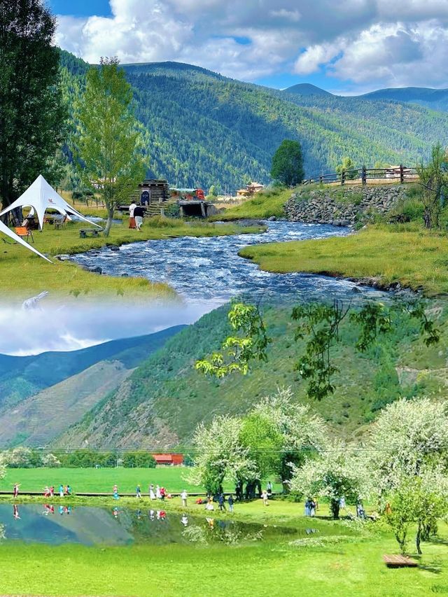 小橋.牛羊.溪流!!甲根壩係世外桃源咁嘅存在。