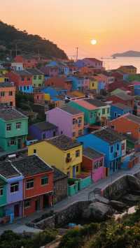 七彩漁村童話世界｜中國的“五漁村”、“彩虹村”｜“彩色王國”