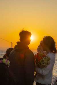 滇池日落封神!橘子海把浪漫焊在昆明黃昏裡