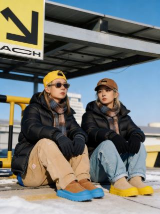 Essential for street style! The colorful UGG's American retro magic