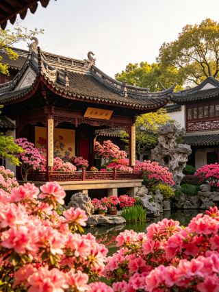 Azaleas are blooming in Yuyuan Garden! The ultimate springtime Jiangnan garden experience