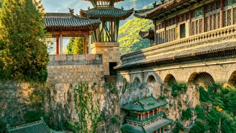 Reverse travel at its peak! Hide away in this "Taihang Secret Realm" in Shanxi and see the cliffside ancient temple — traveler post in Yu County