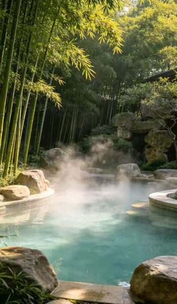 Bamboo Forest Secret Realm Discovers Stunning Hot Springs
