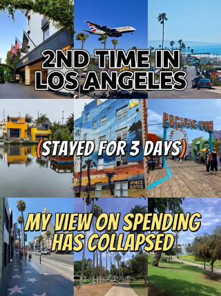 I'm back from Los Angeles after three days of fun, and my spending habits have been completely shattered.