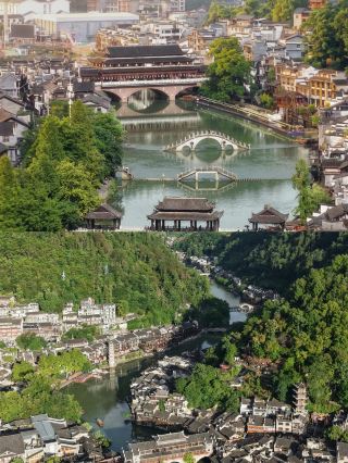 鳳凰古城|赴一場沈從文筆下的邊城夢 一座藏在湘西的小城,沱江穿城而過,吊腳樓臨江而立 白天是安靜