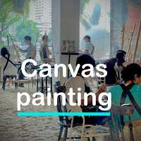 Canvas painting มาเป็นจิตรกรวันหยุดกันจ้า 