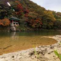 Baekseokjeong Pavillion in Autumn season 