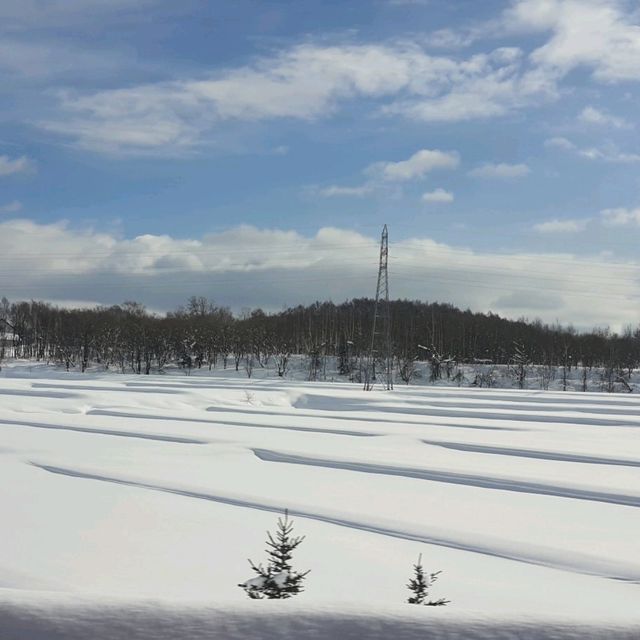 北海道冬季－被雪覆蓋的三笠市與桂澤湖