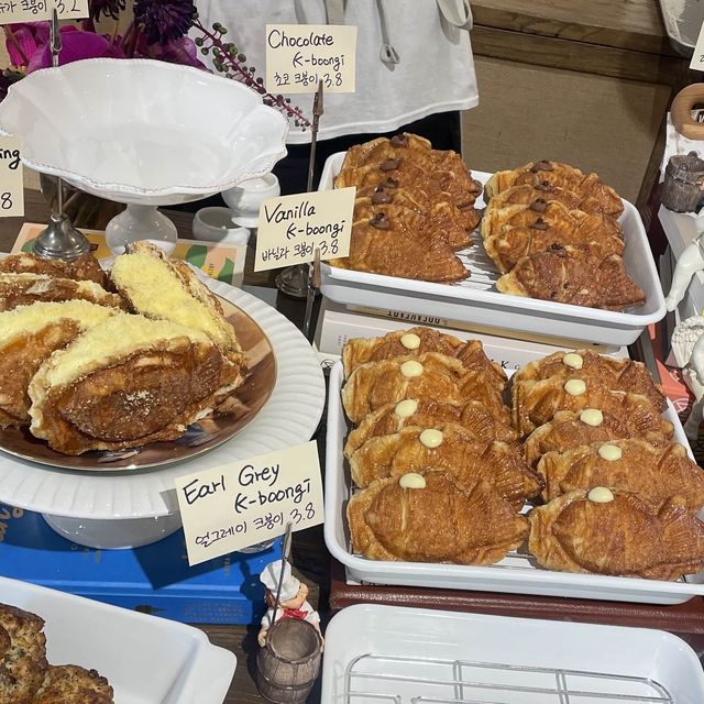 【論峴/ソウル】鯛焼き型のクロワッサン🥐